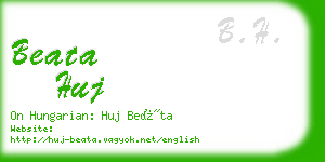 beata huj business card